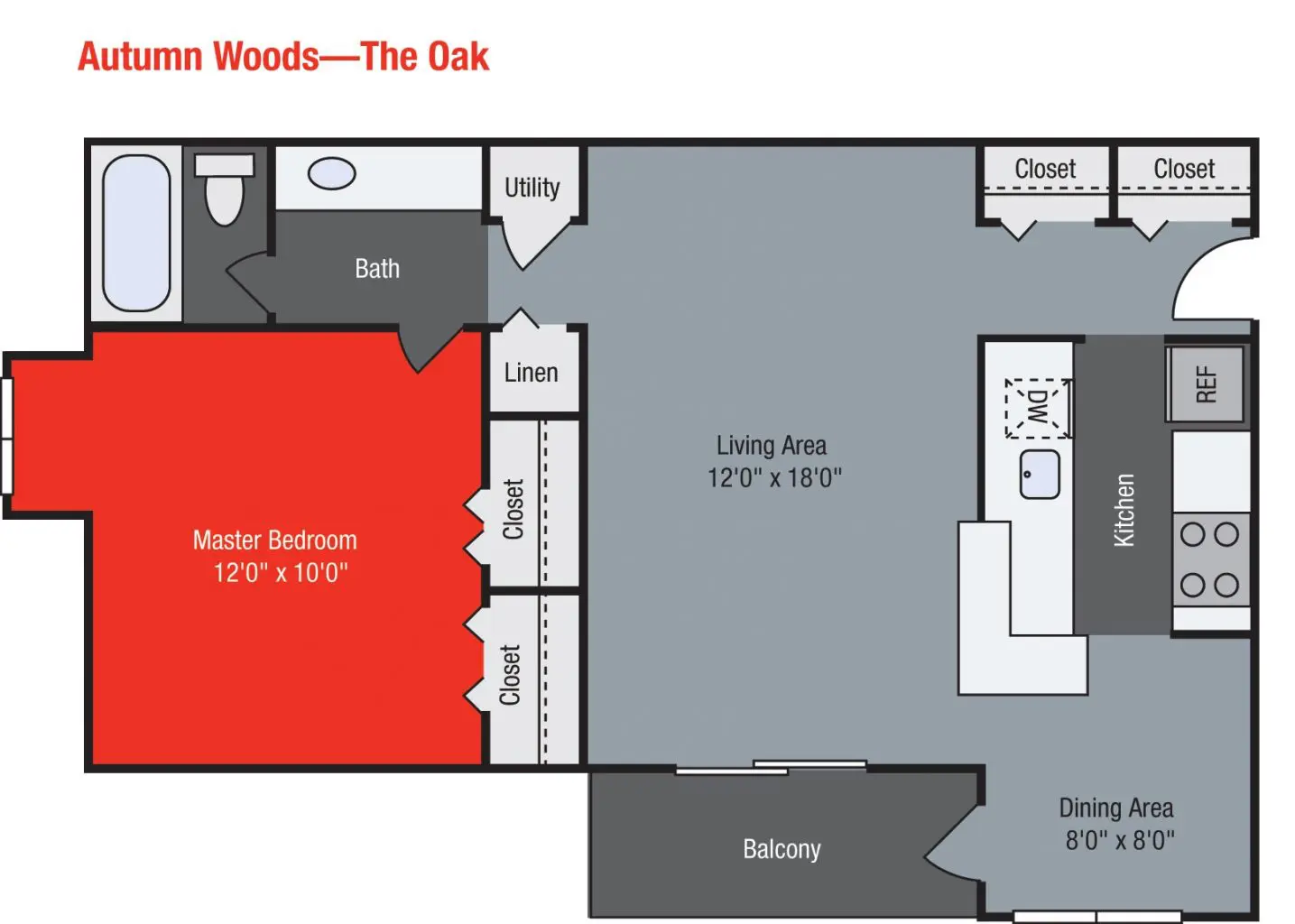 Apartments For Rent TGM Autumn Woods - Oak