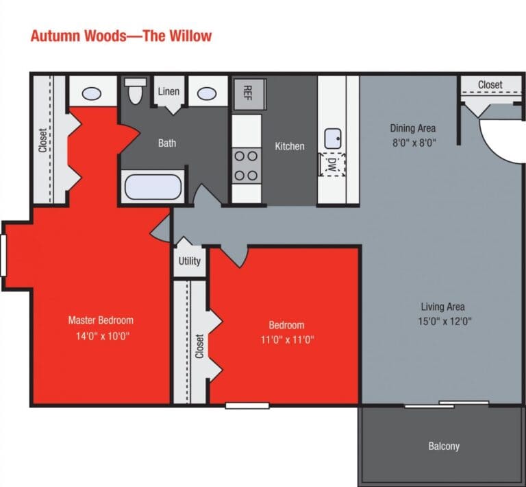 Apartments For Rent TGM Autumn Woods - Willow ...
